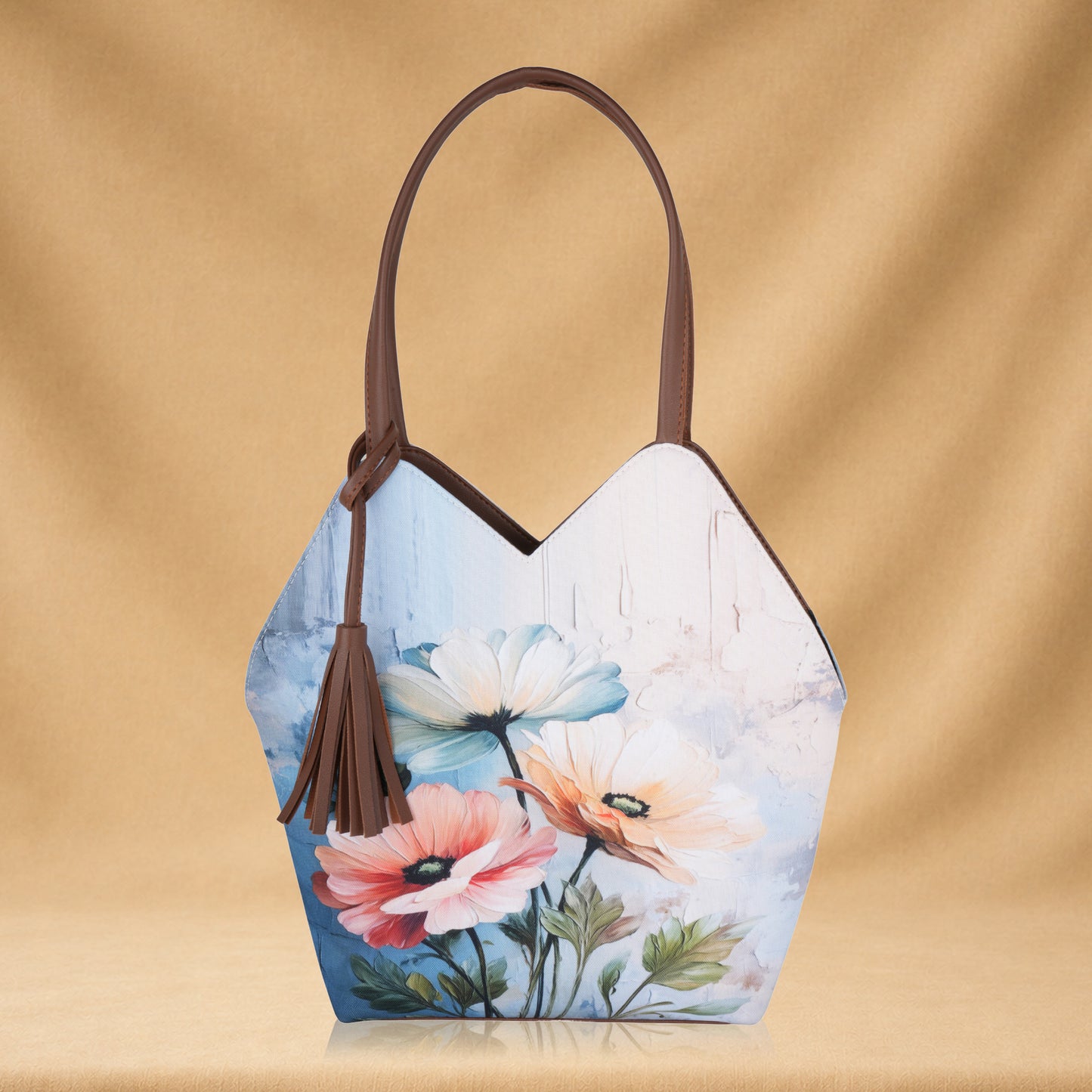 Artistic Printed Tote Handbag