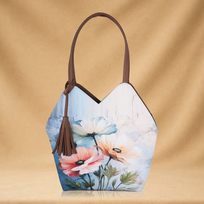 Artistic Printed Tote Handbag